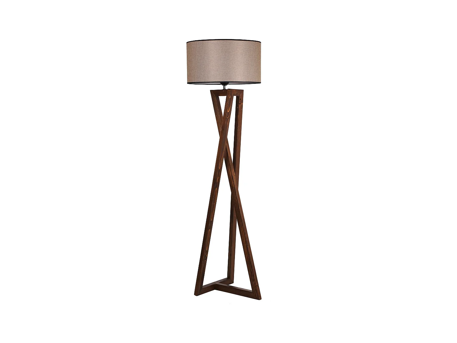 Lampe en bois, noix, collection de victoires, 45x45x166, capuchon 27 max 60 W