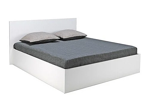 Lit coffre MADRID 140x200 + 1 sommier / Blanc