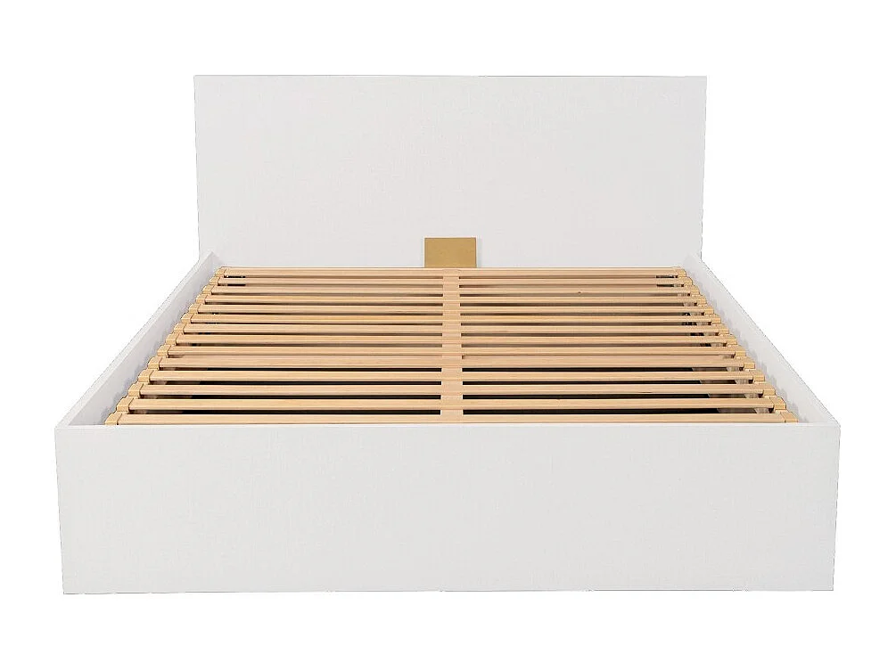 Lit coffre MADRID 140x200 + 1 sommier / Blanc