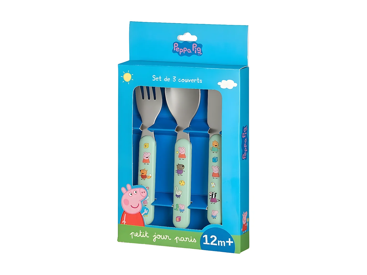 Set de 3 couverts Peppa pig