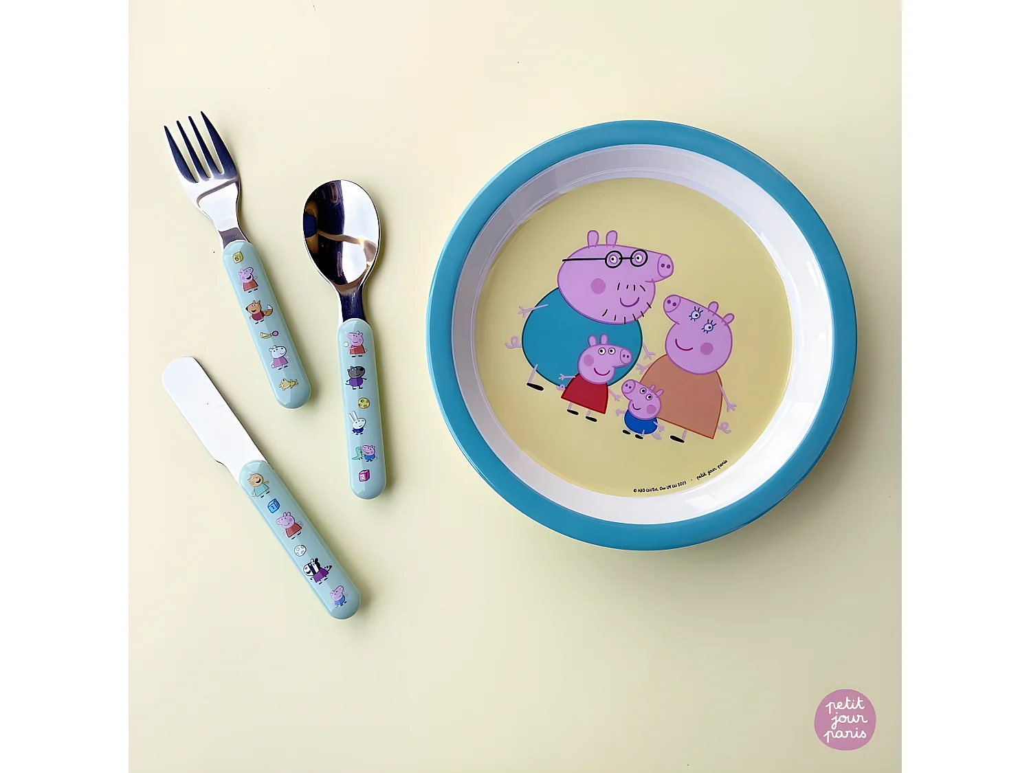 Set de 3 couverts Peppa pig