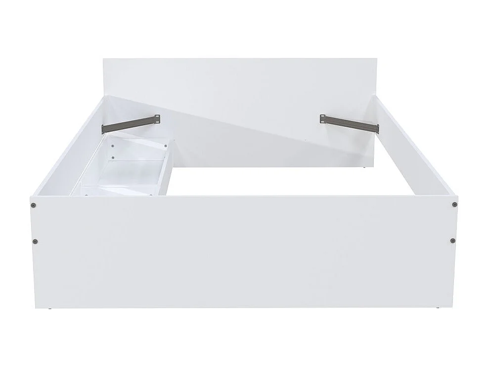 Lit KAPPA 140x190 cm + 2 tiroirs / Blanc