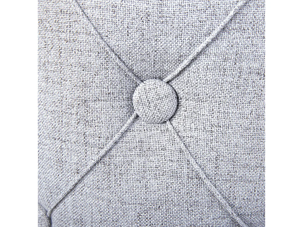 YELENA - Pouf avec Coffre de Rangement Gris