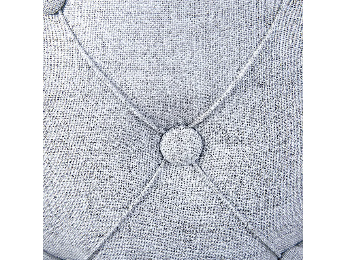 YELENA - Pouf avec Coffre de Rangement Gris