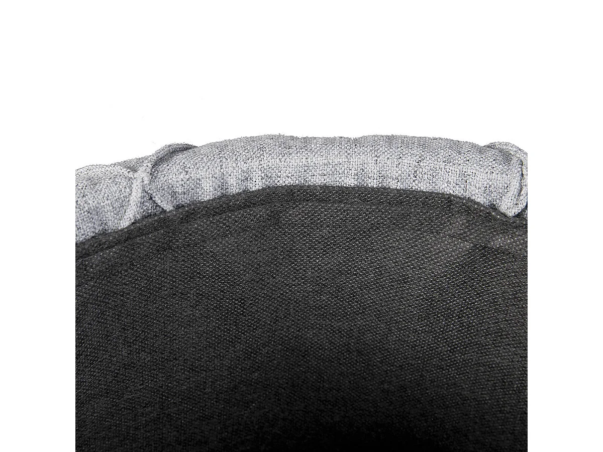 YELENA - Pouf avec Coffre de Rangement Gris