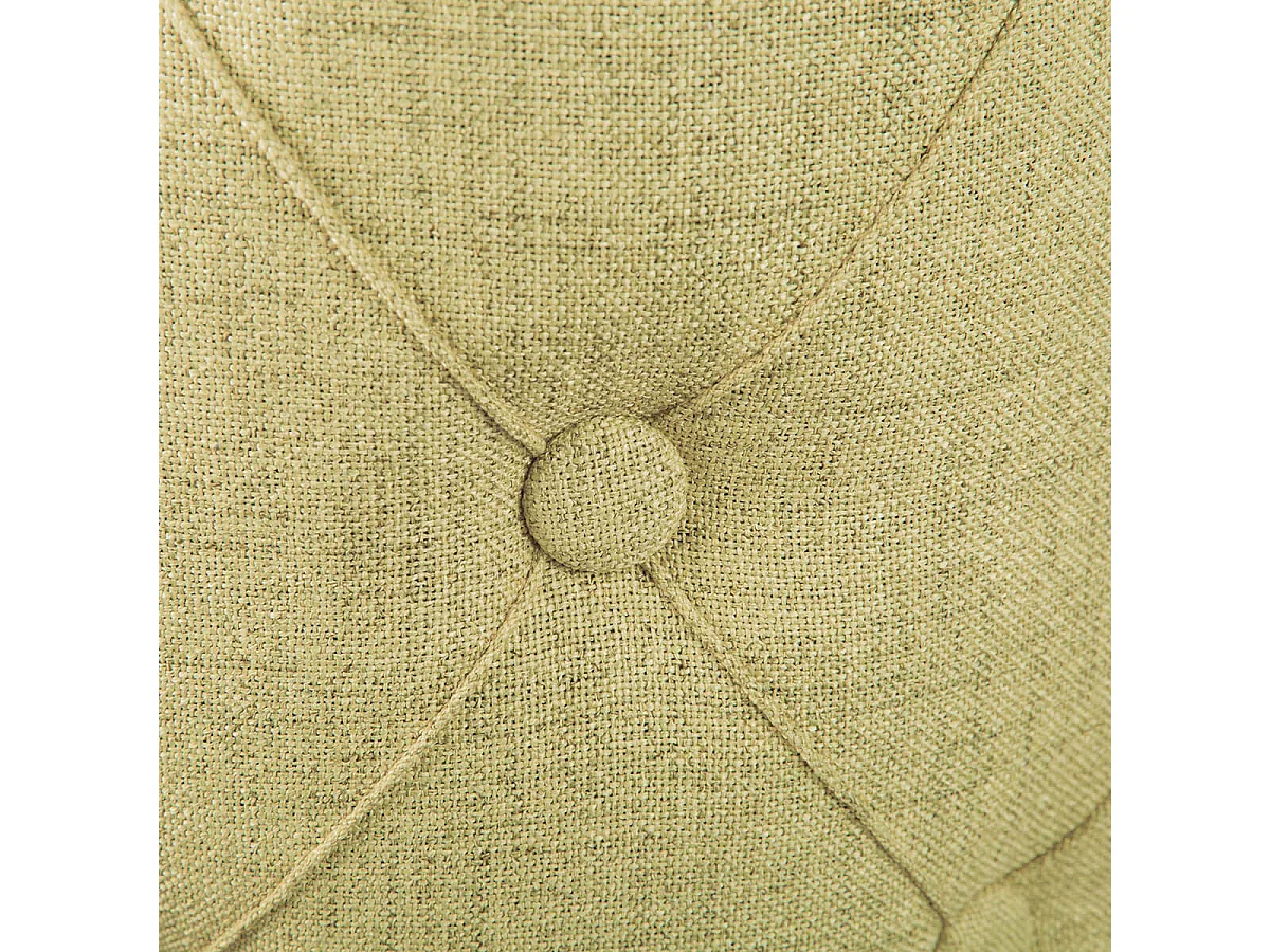 YELENA - Pouf avec Coffre de Rangement Vert Anis