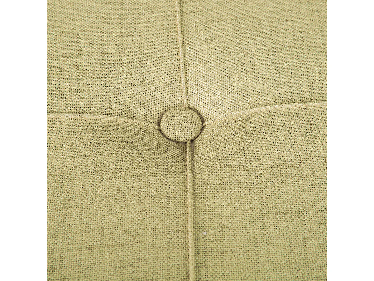 YELENA - Pouf avec Coffre de Rangement Vert Anis