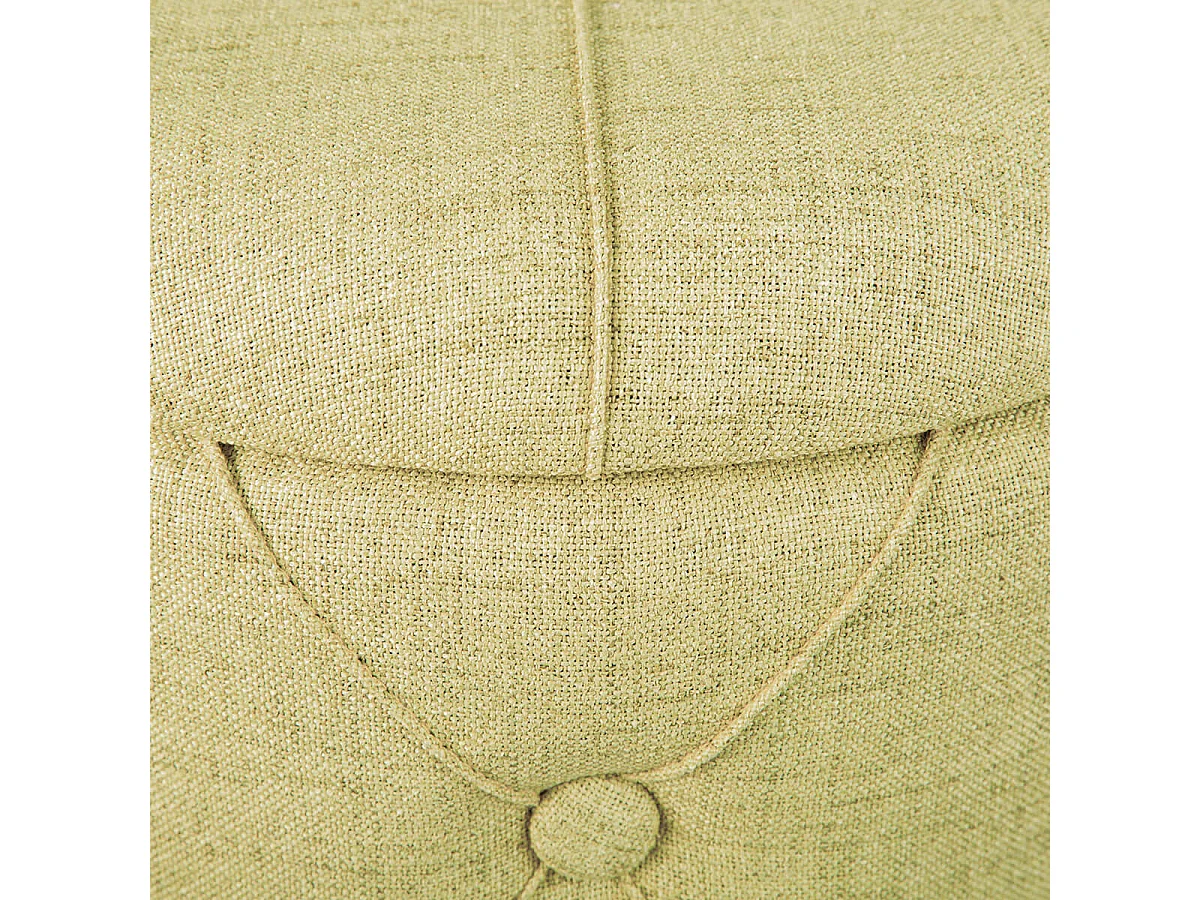 YELENA - Pouf avec Coffre de Rangement Vert Anis