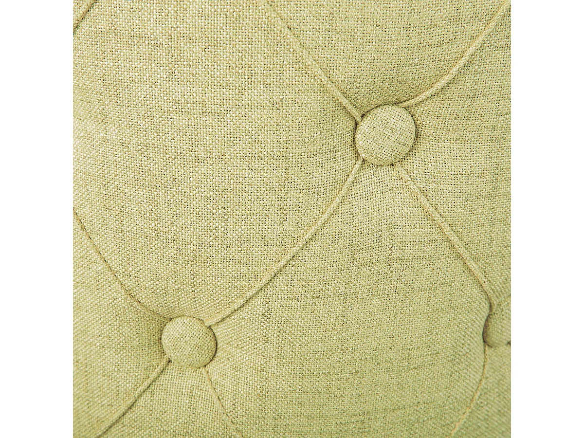 YELENA - Pouf avec Coffre de Rangement Vert Anis