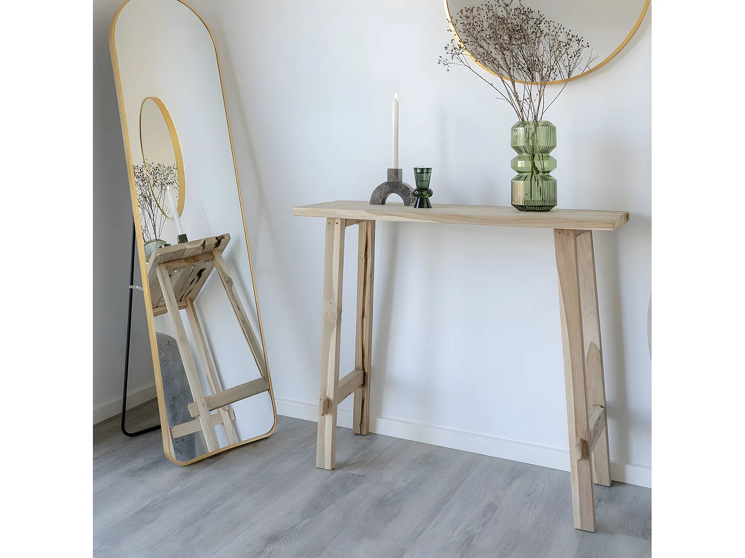 PELLAIA - Mange-Debout Rectangulaire en Teck MassifConsole Rectangulaire en Teck Massif