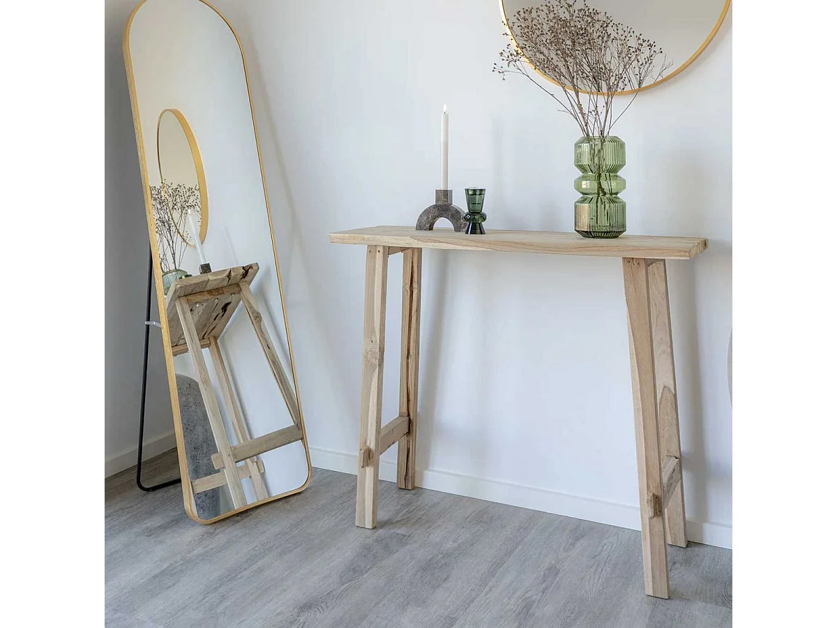 PELLAIA - Mange-Debout Rectangulaire en Teck MassifConsole Rectangulaire en Teck Massif