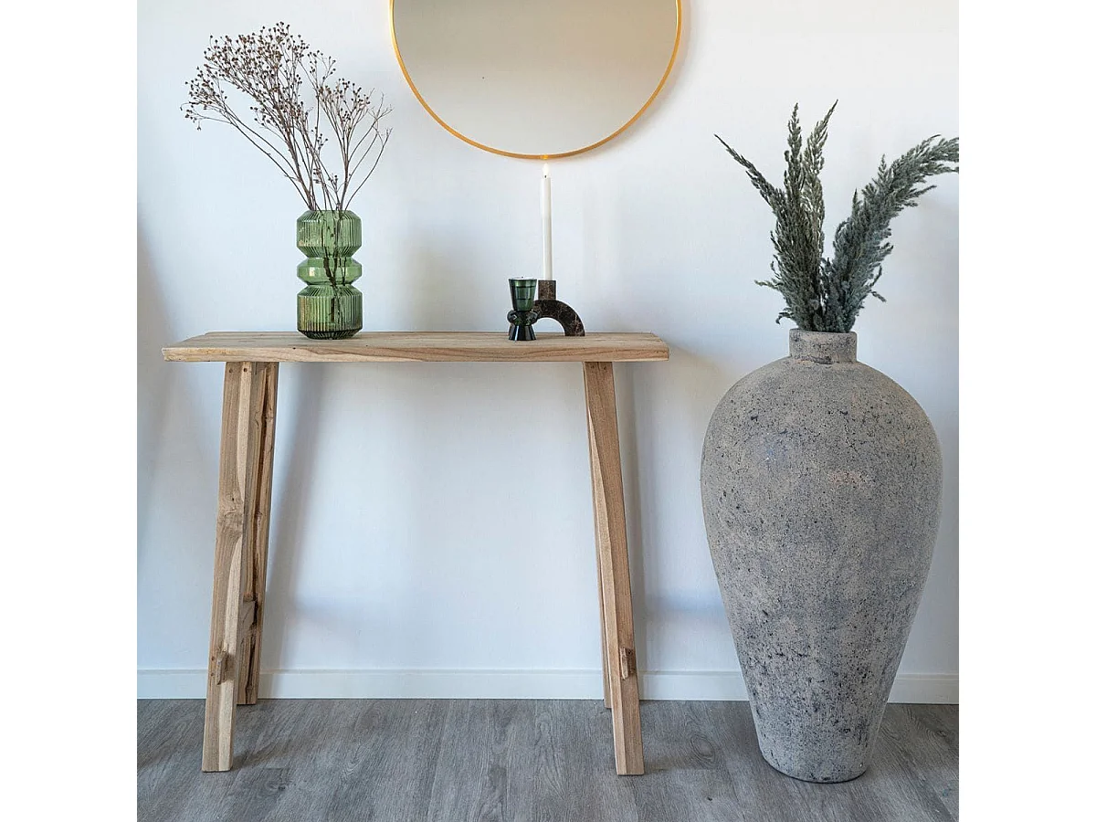 PELLAIA - Mange-Debout Rectangulaire en Teck MassifConsole Rectangulaire en Teck Massif