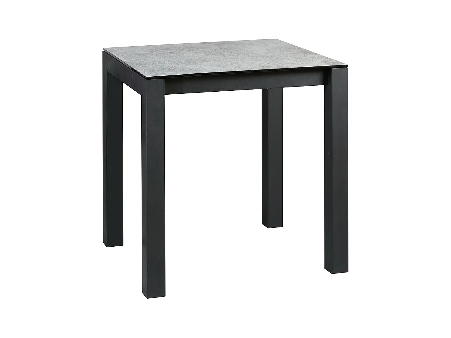 SIXTINE - Table Snack Carrée 100cm Aspect Céramique