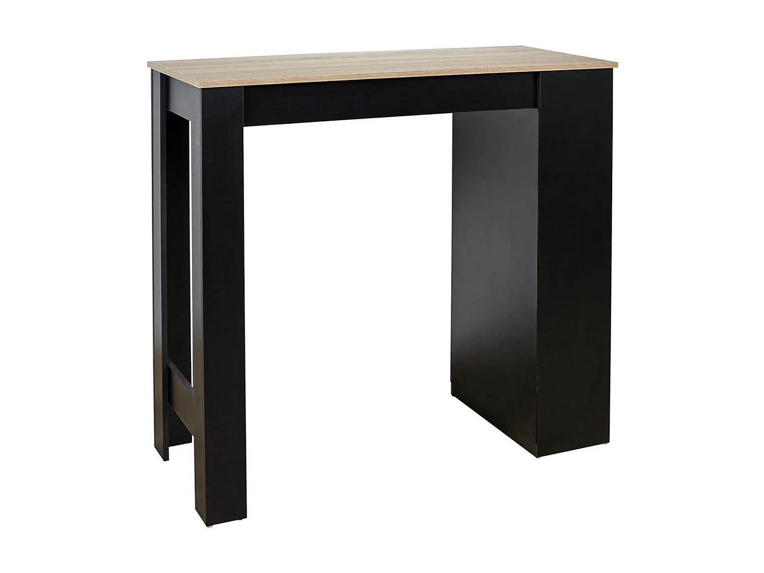 KANPE - Table de Bar Mange-Debout avec Etagères