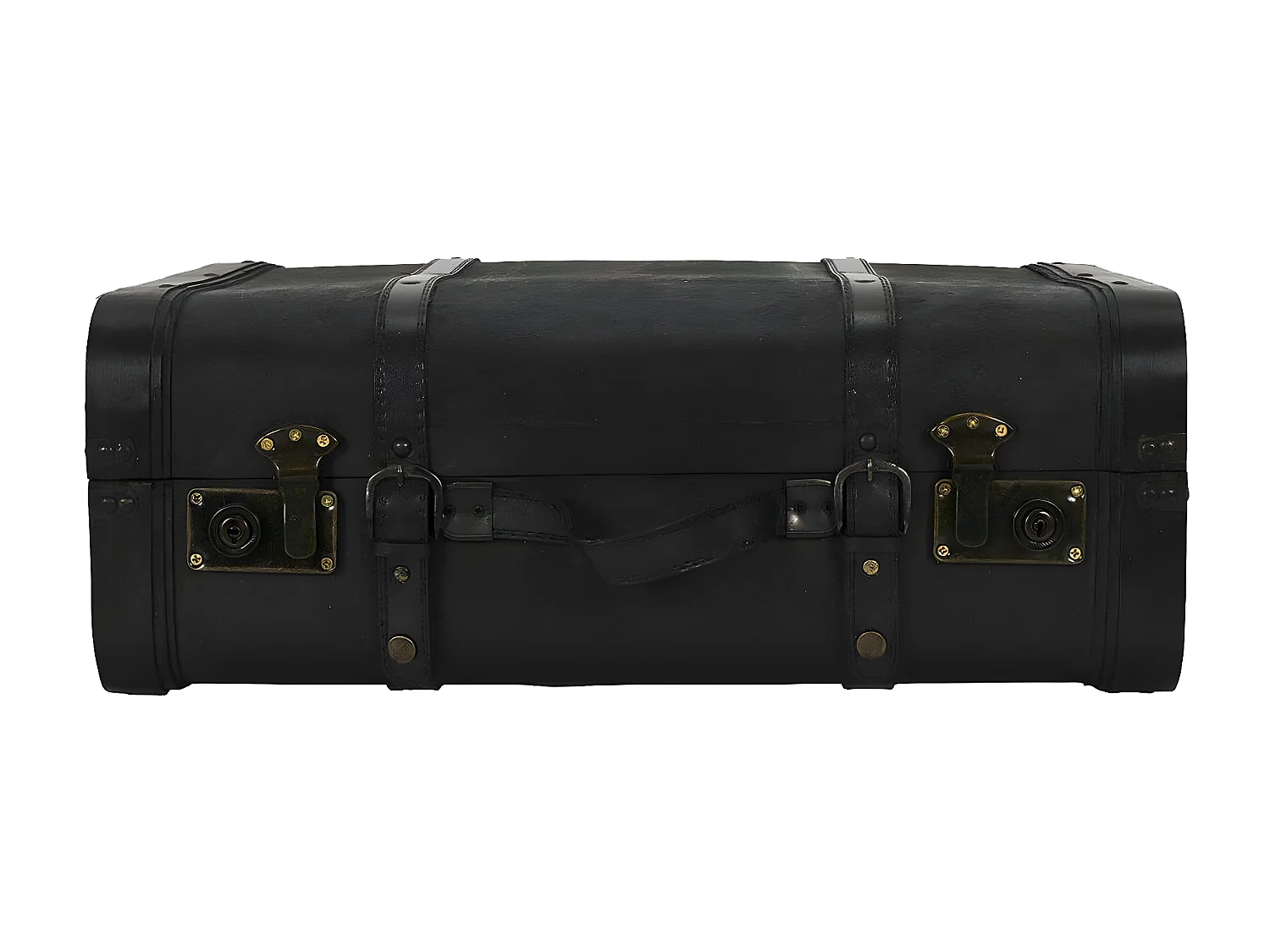 CURTIS - Lot de 2 Malles de Rangement Vintage Simili Cuir