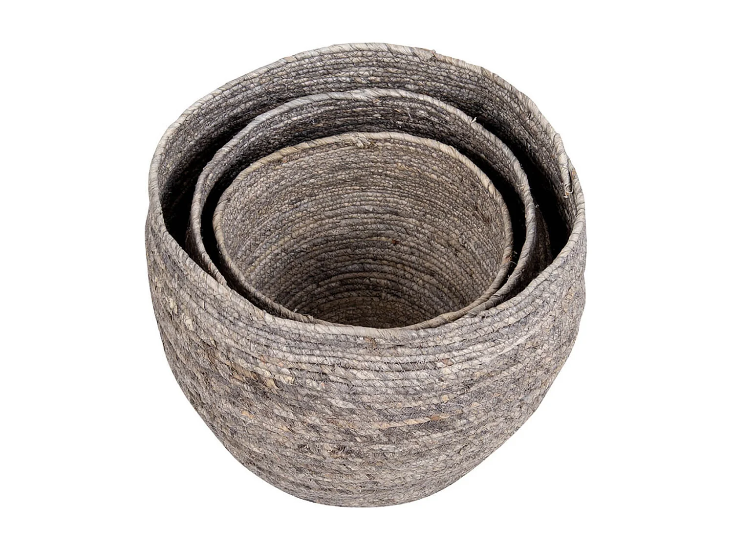 FITTA - Lot de 3 Paniers Décoratifs en Feuille de Maïs