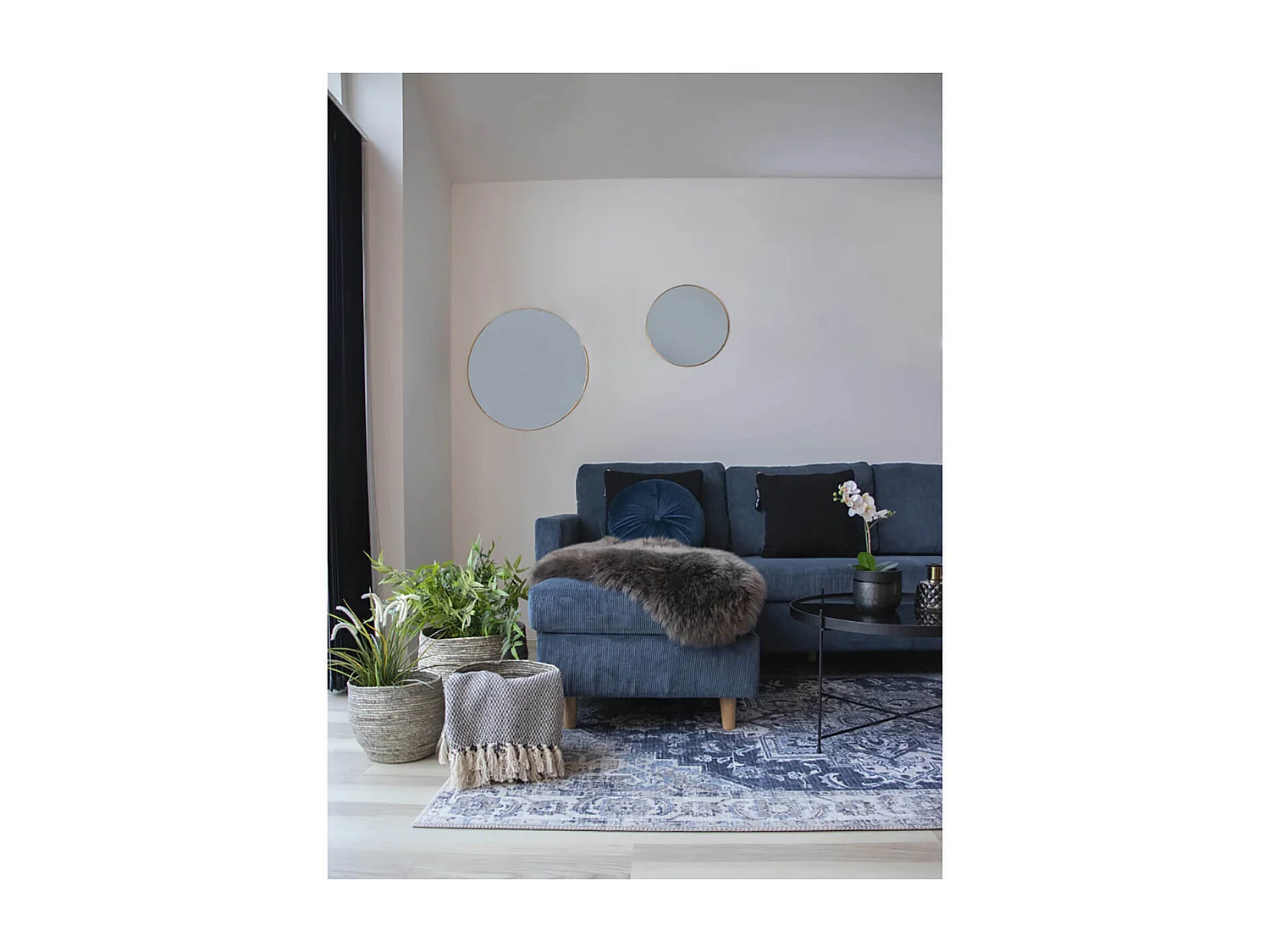 FITTA - Lot de 3 Paniers Décoratifs en Feuille de Maïs