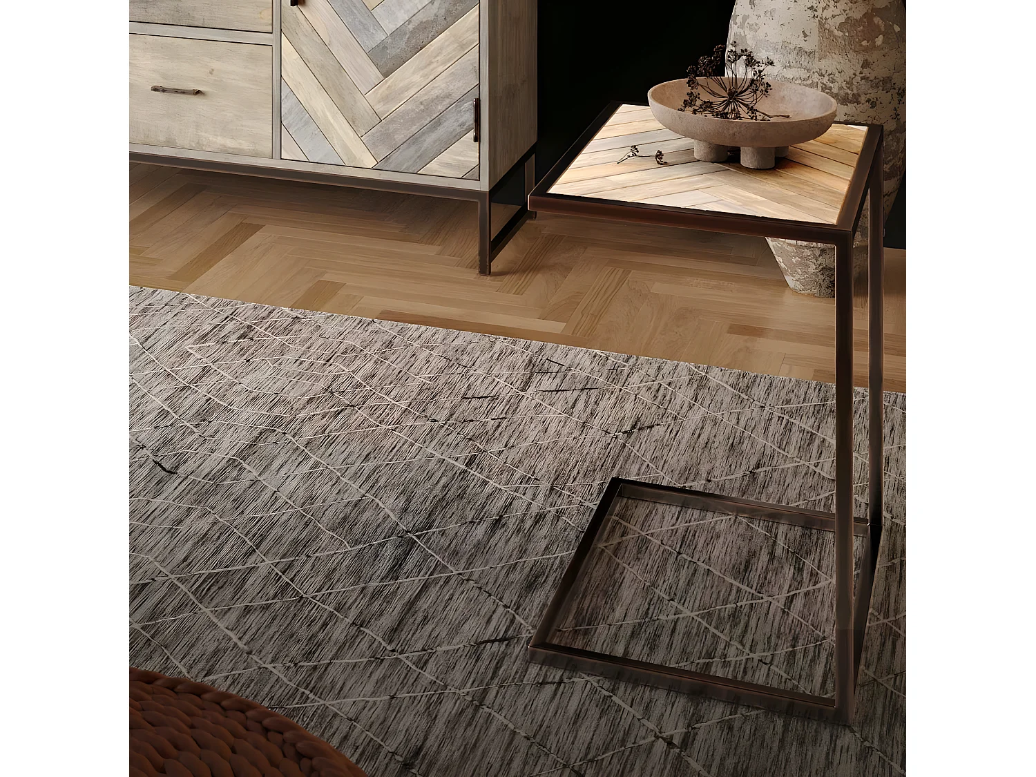 MANKO - Table d'Appoint en Manguier Massif