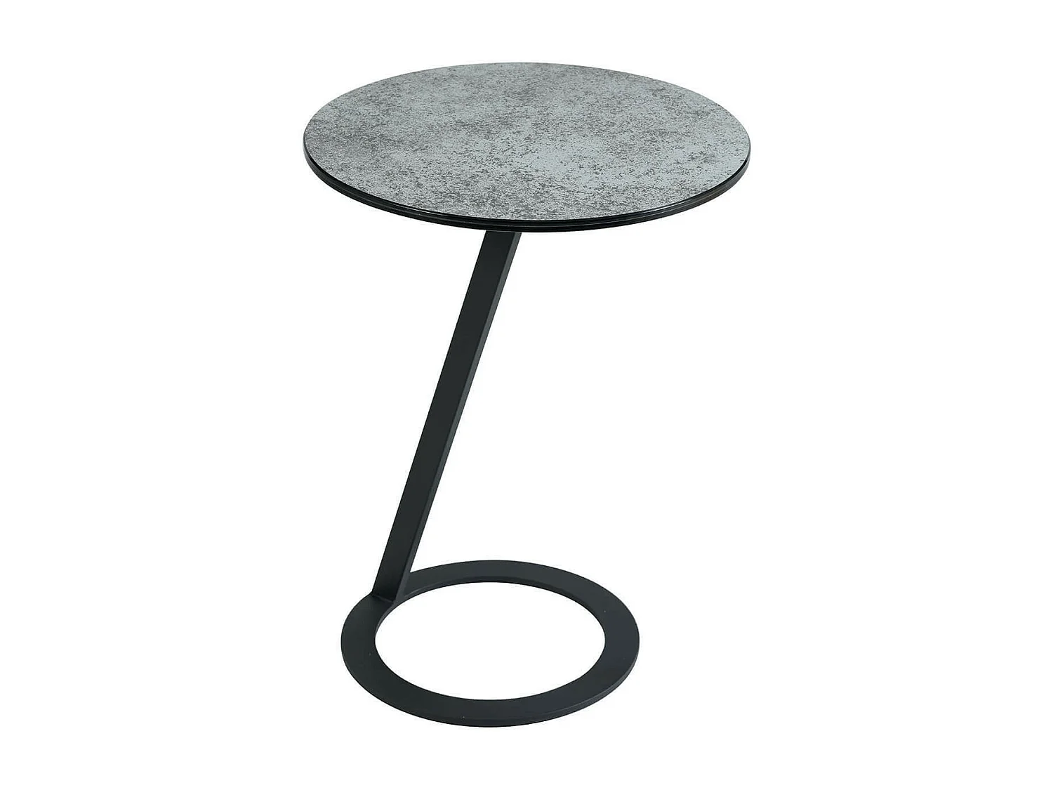 DRAKE - Table d'Appoint Design Plateau Aspect Céramique