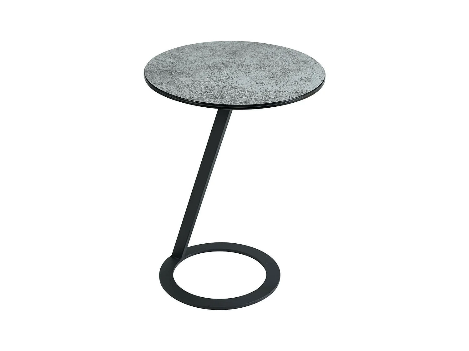 DRAKE - Table d'Appoint Design Plateau Aspect Céramique