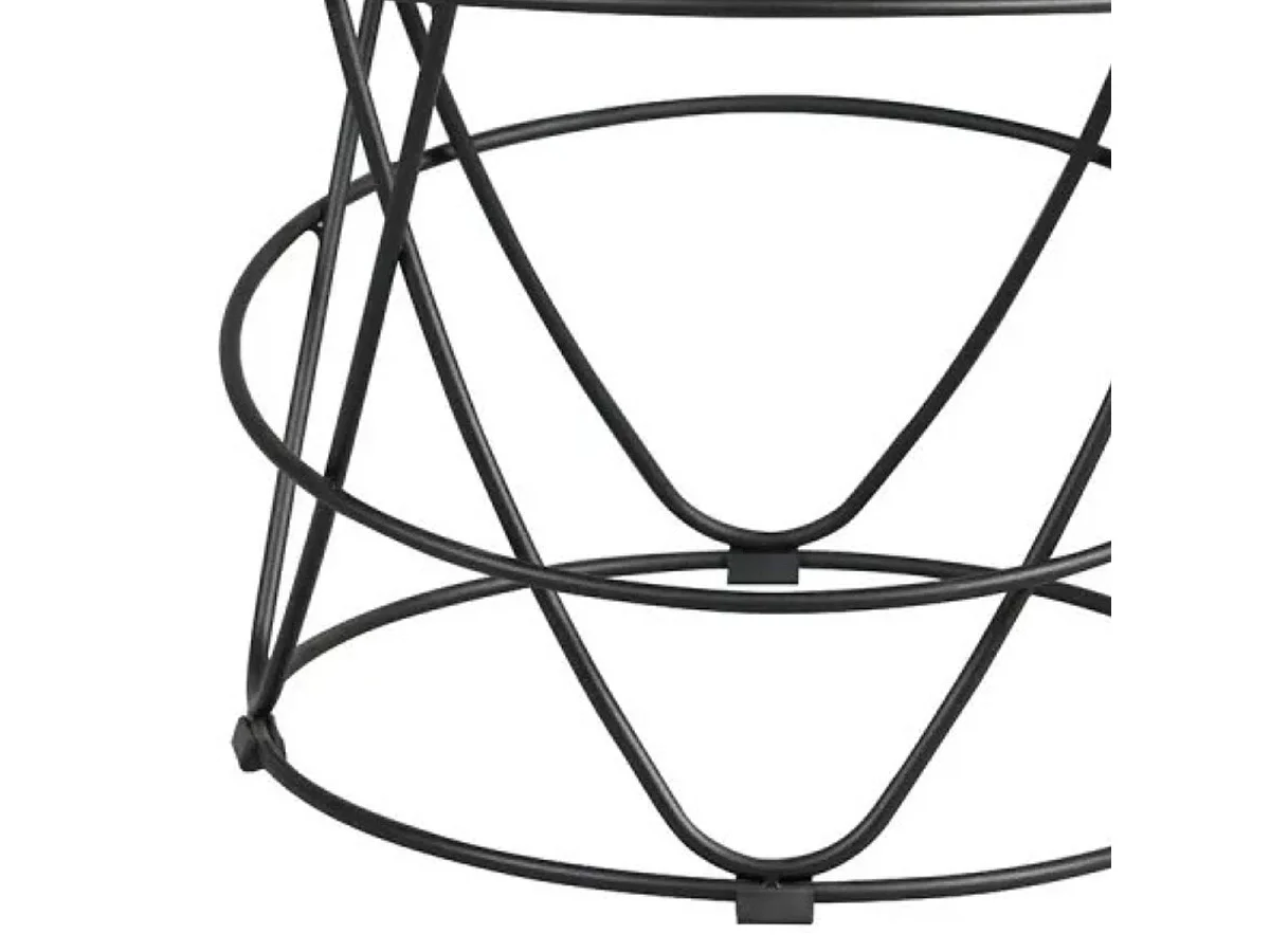 CATHLEEN - Bout de Canapé Rond Plateau Céramique