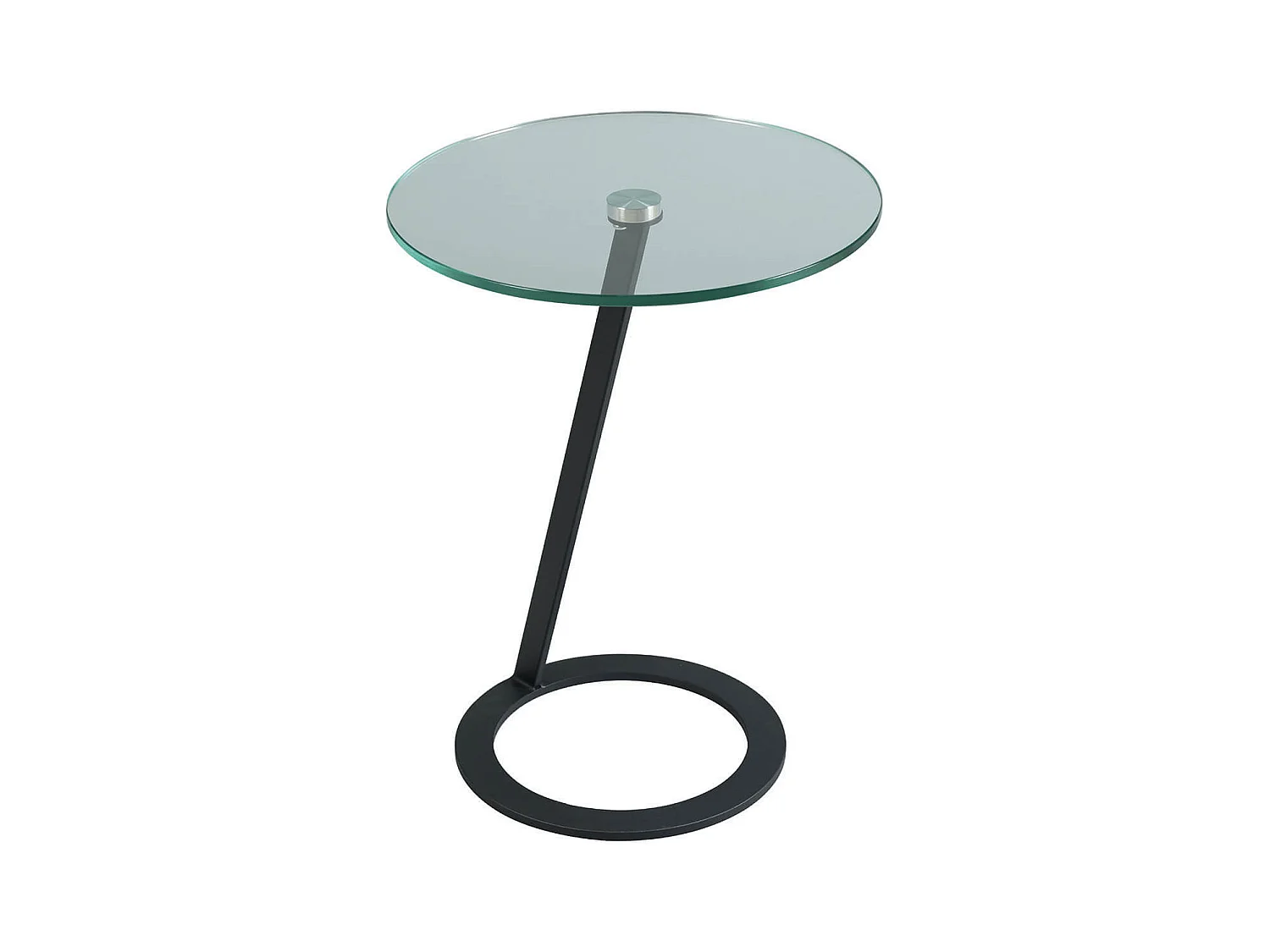 DRAKE - Table d'Appoint Design Plateau Verre Trempé