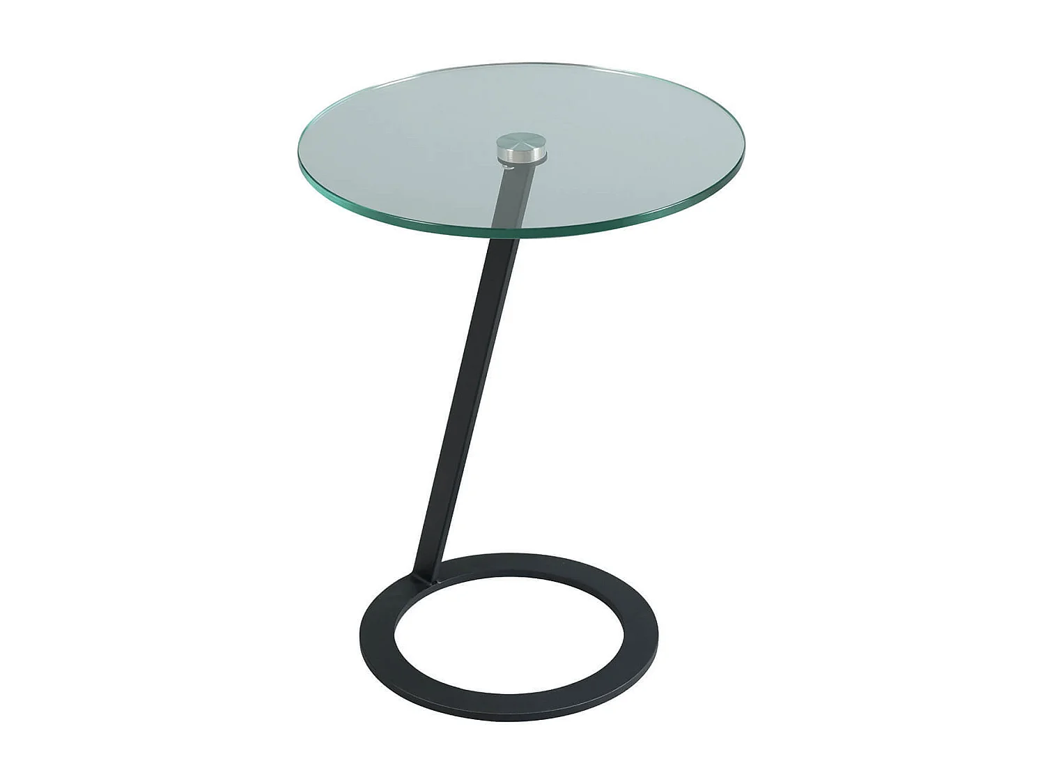 DRAKE - Table d'Appoint Design Plateau Verre Trempé