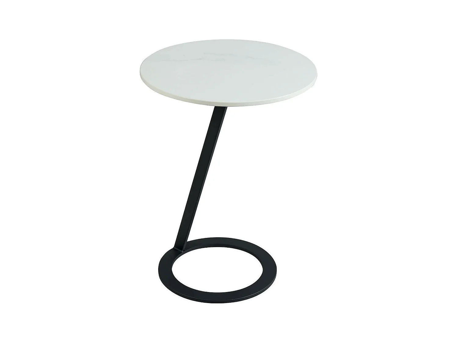 DRAKE - Table d'Appoint Design Plateau Aspect Marbre