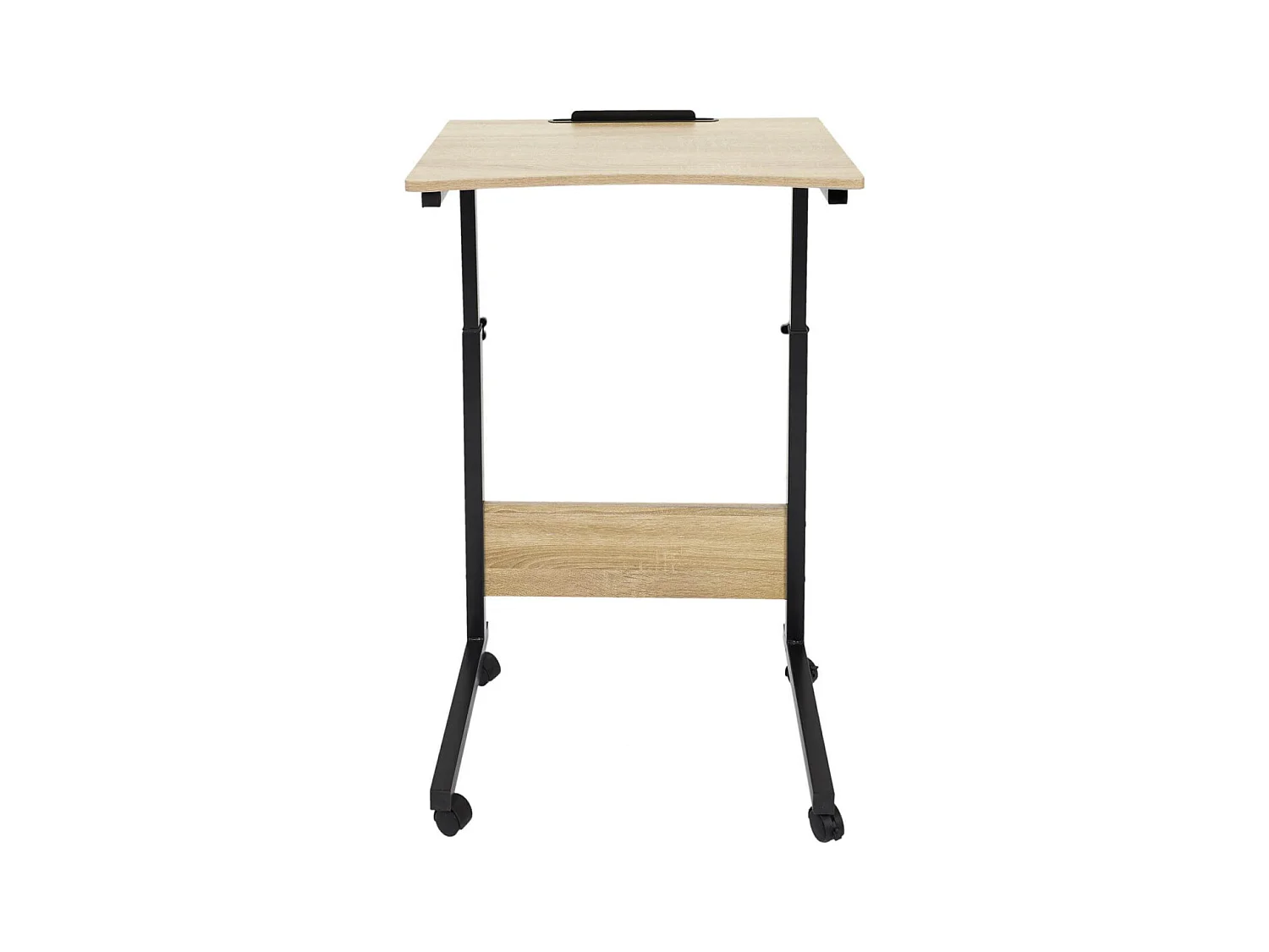 THOMAS - Table d'Appoint à Hauteur Réglable Effet Bois