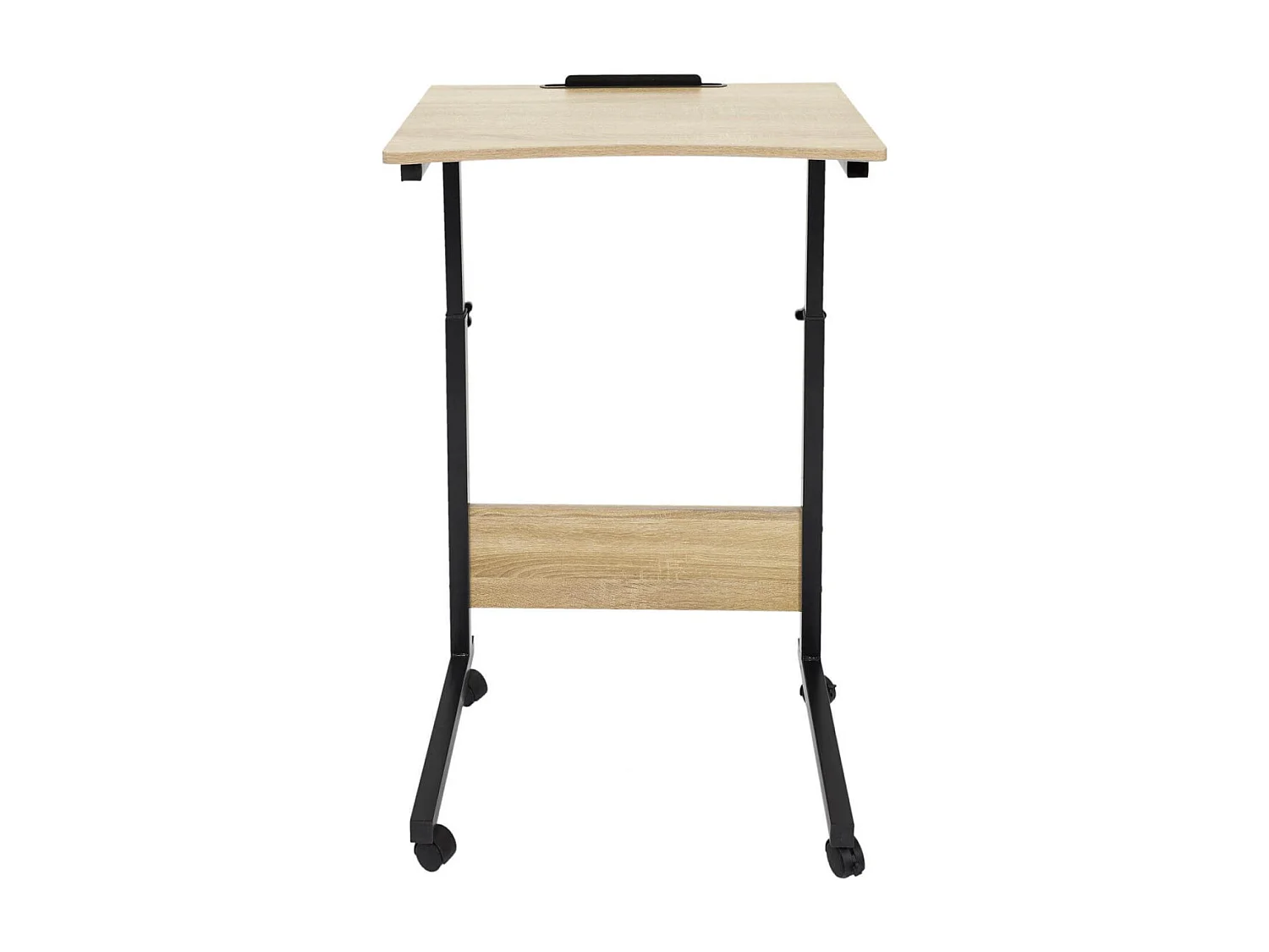 THOMAS - Table d'Appoint à Hauteur Réglable Effet Bois