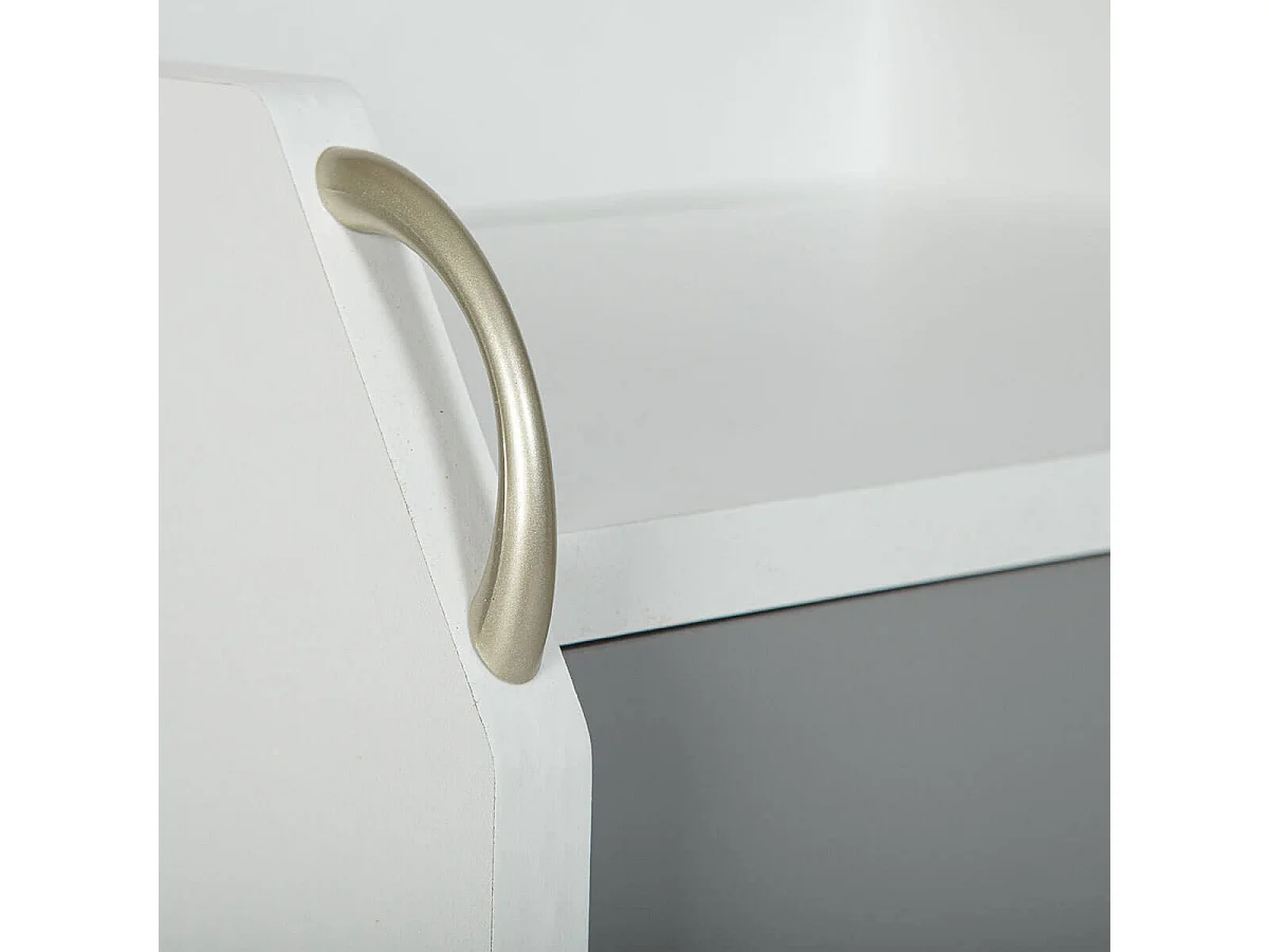 OKLOC - Caisson 4 Tiroirs sur Roulettes Blanc