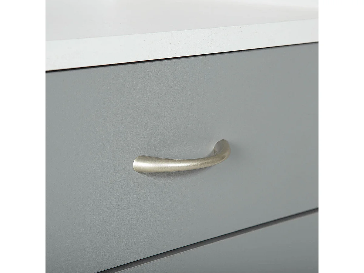 OKLOC - Caisson 4 Tiroirs sur Roulettes Blanc