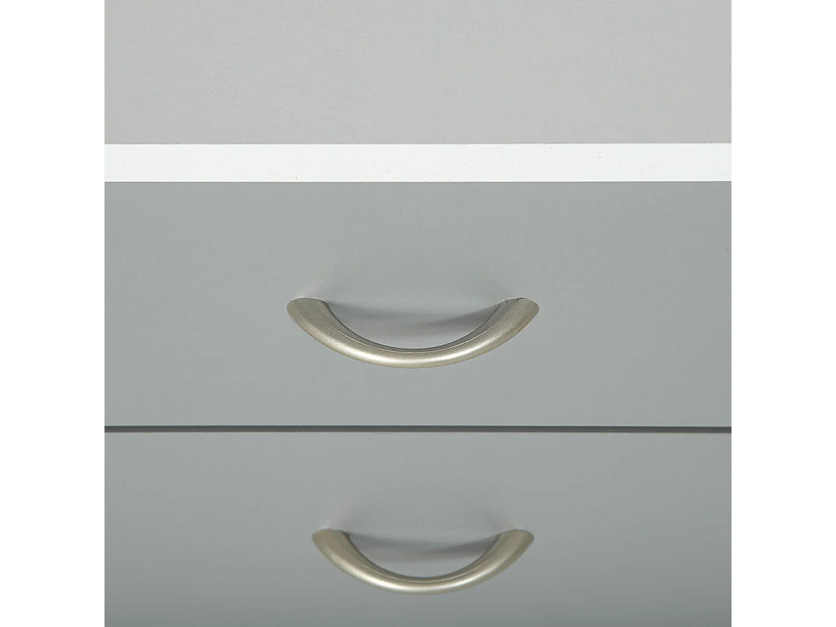 OKLOC - Caisson 4 Tiroirs sur Roulettes Blanc