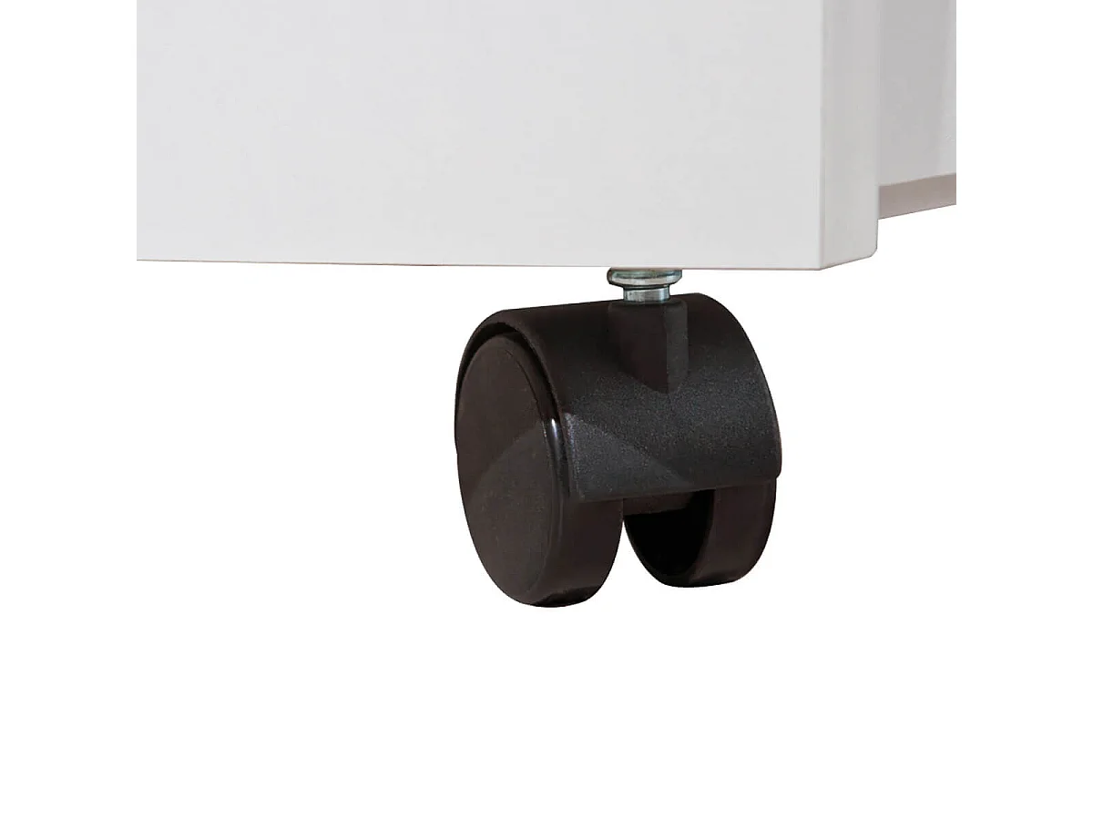 TEO - Caisson 4 Tiroirs sur Roulettes Coloris Blanc