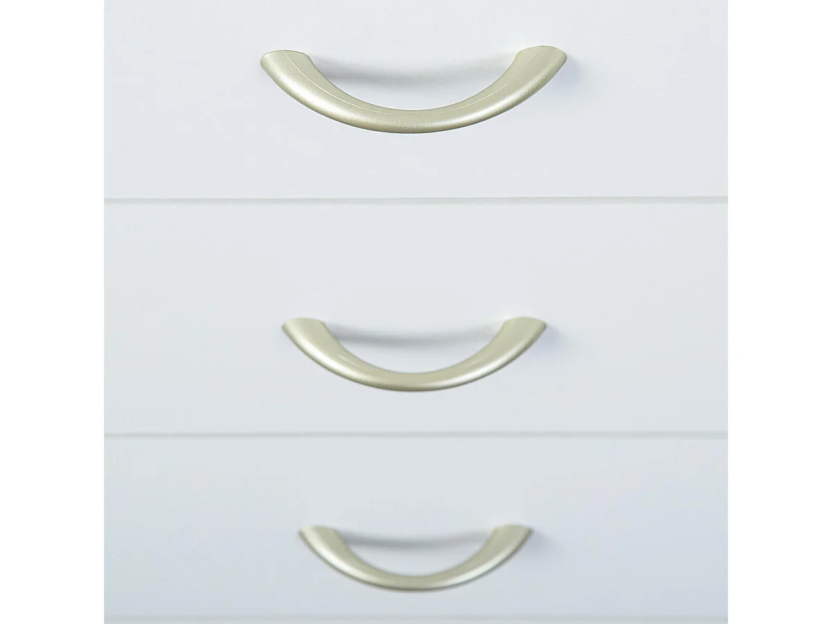 TEO - Caisson 4 Tiroirs sur Roulettes Coloris Blanc