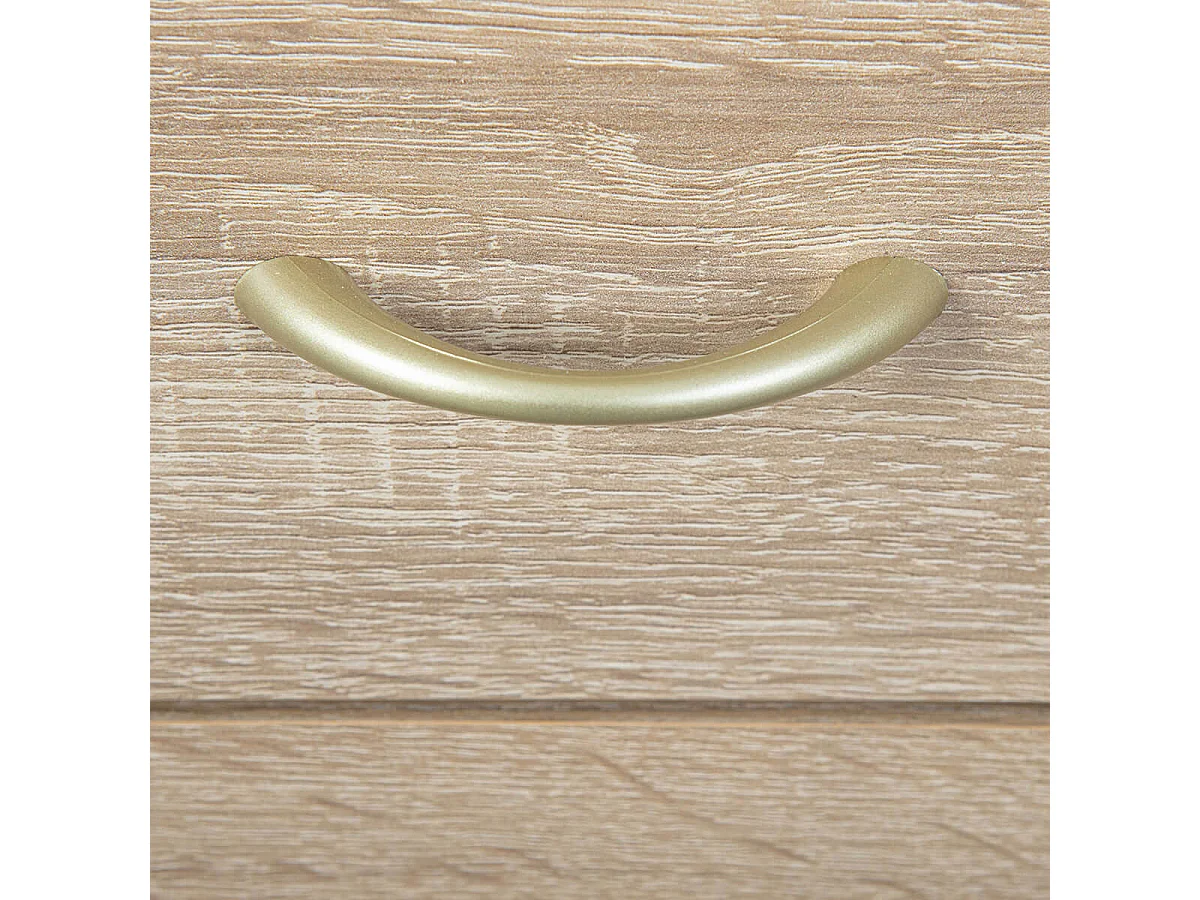 ERSOY - Caisson 4 Tiroirs sur Roulettes Aspect Chêne