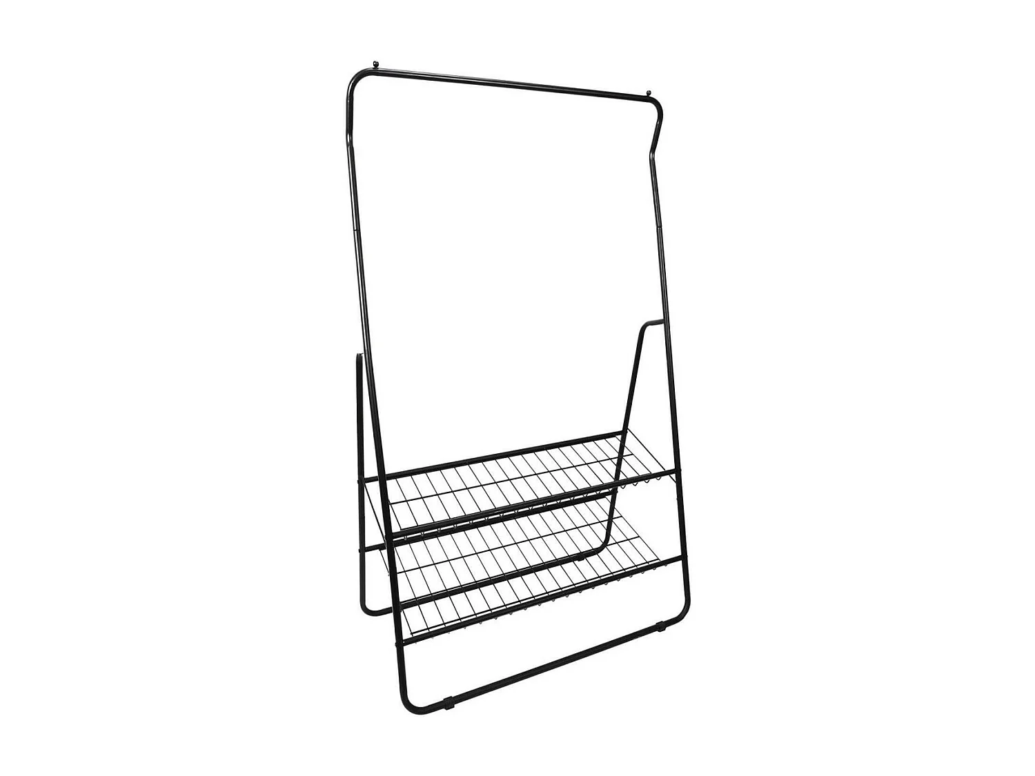 VETIS - Portant à Etagères Métallique Noir