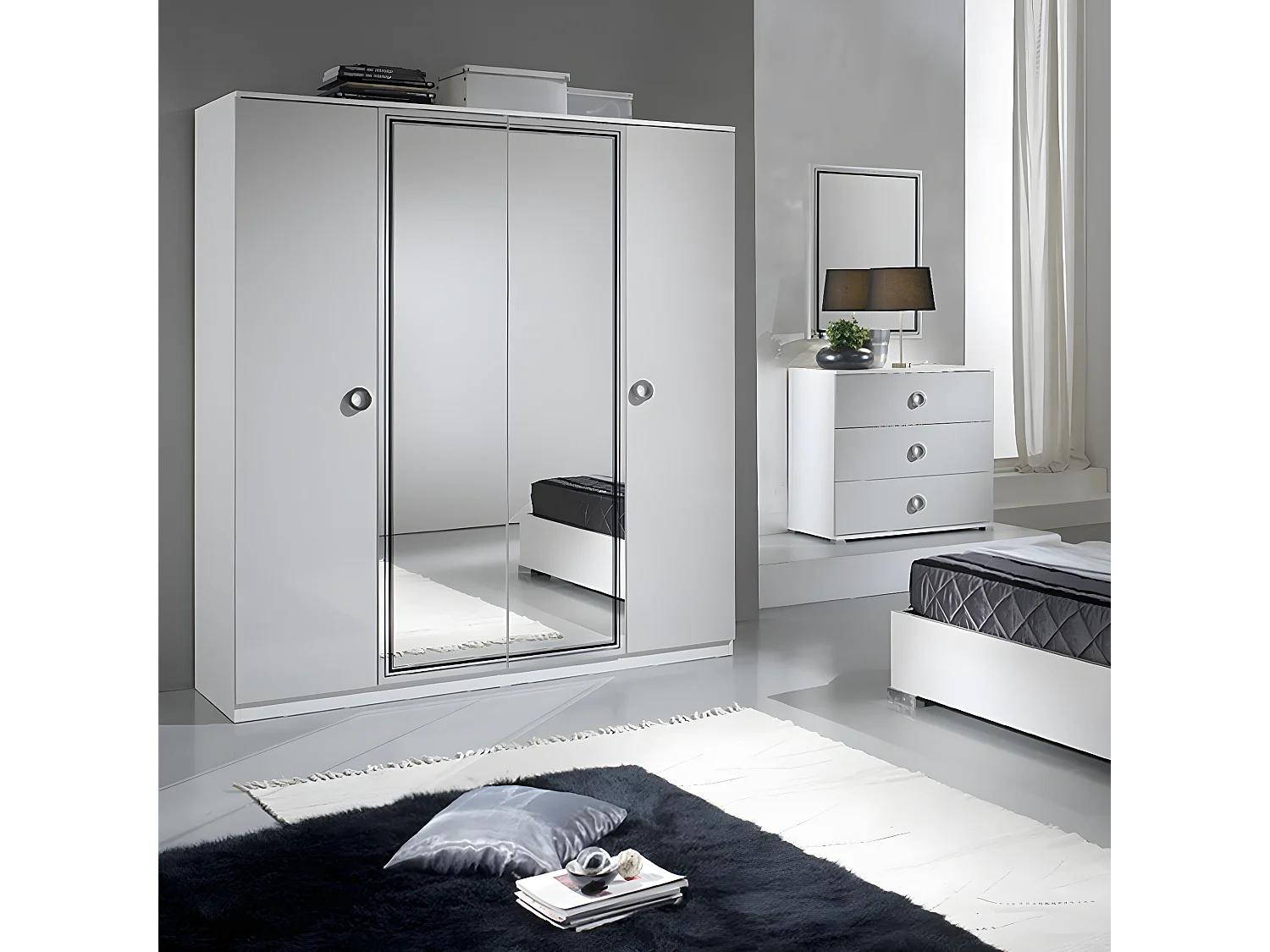 MANHATTAN - Armoire 4 Portes