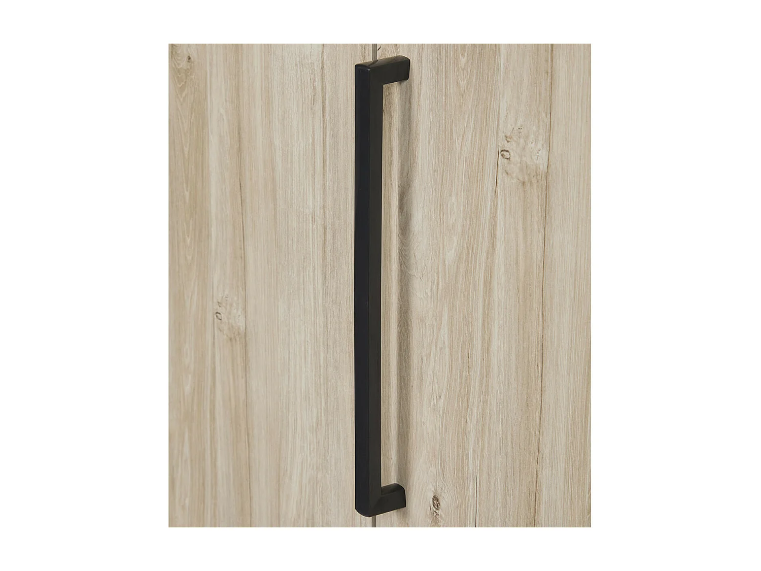 NATURAL - Armoire 3 Portes 165cm Aspect Bois Clair