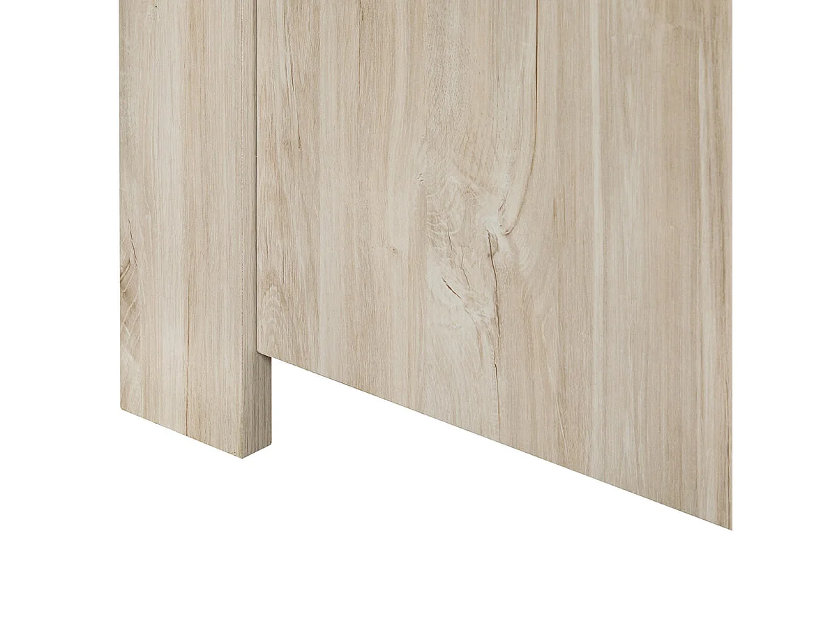 NATURAL - Armoire 3 Portes 165cm Aspect Bois Clair