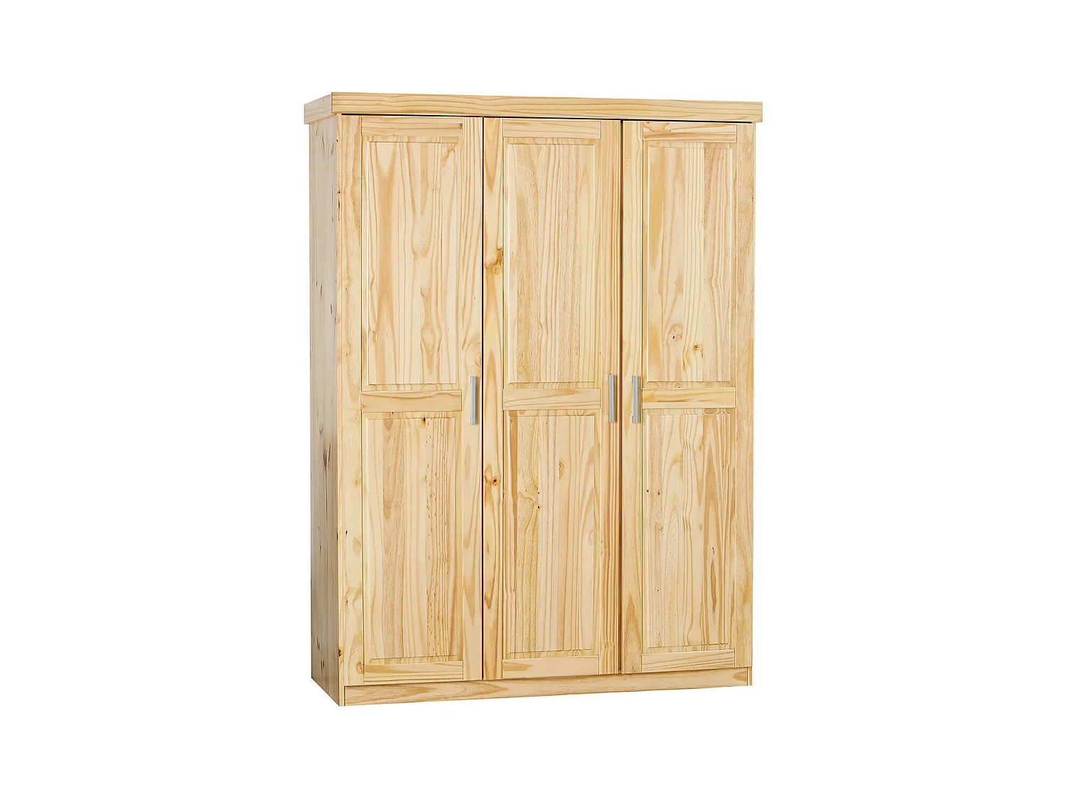 CALI - Armoire 3 Portes Bois Massif Naturel