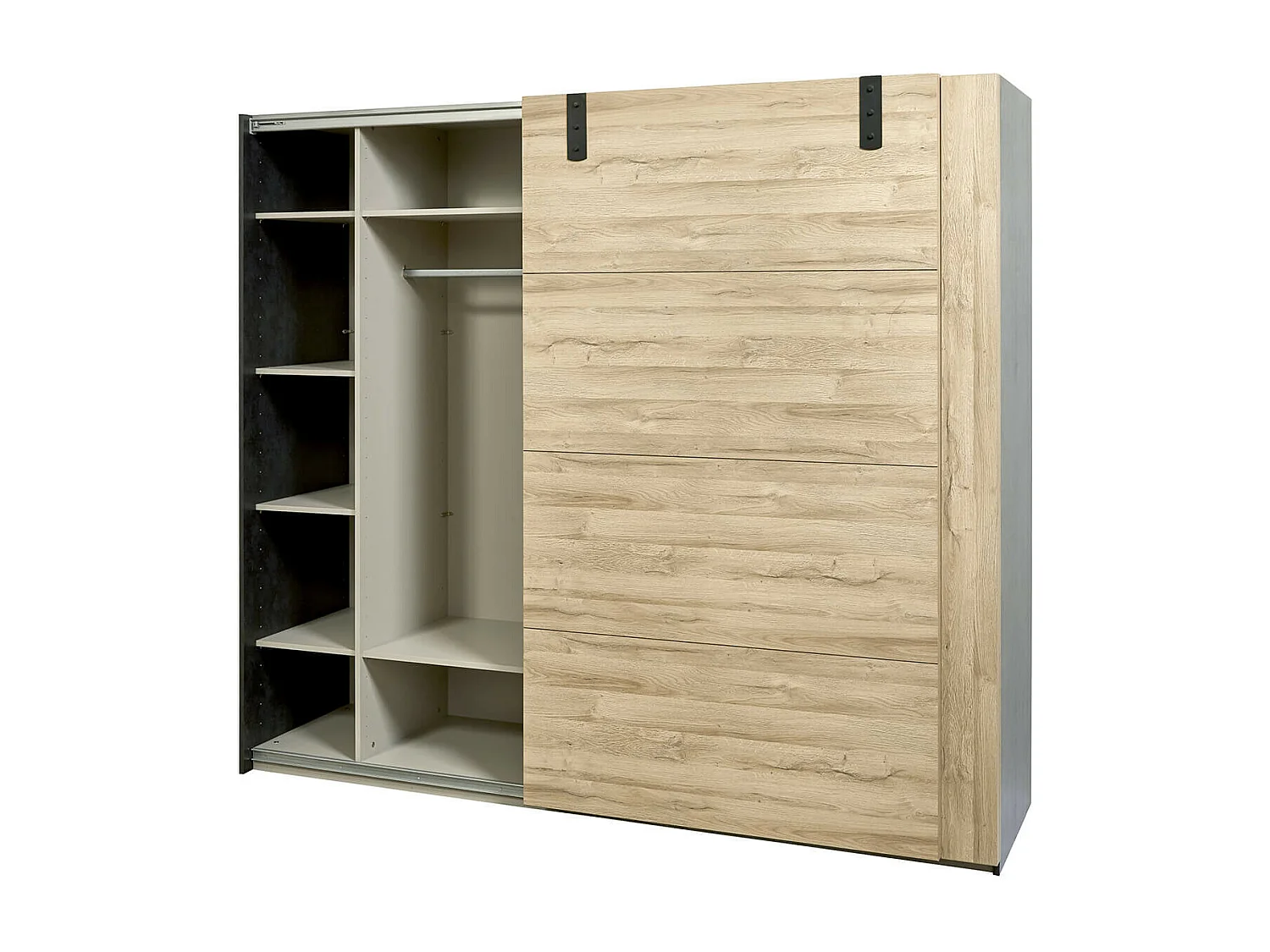 ELEOS - Armoire 2 Portes Coulissantes 245cm