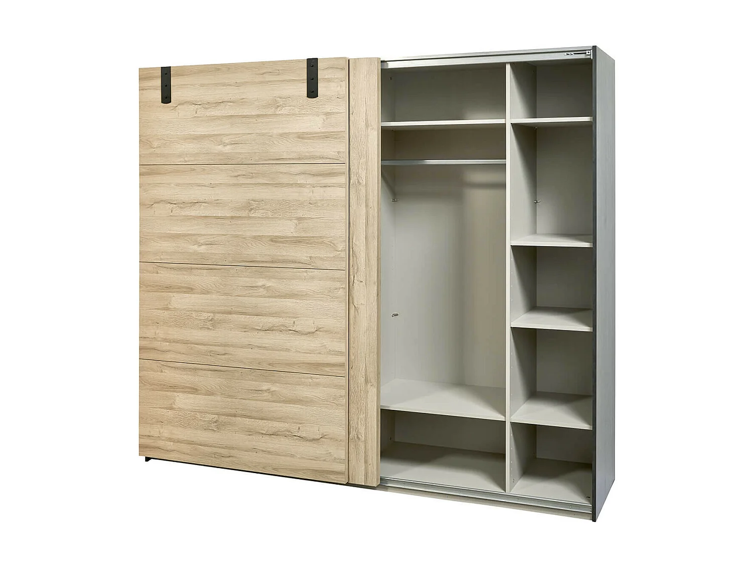 ELEOS - Armoire 2 Portes Coulissantes 245cm