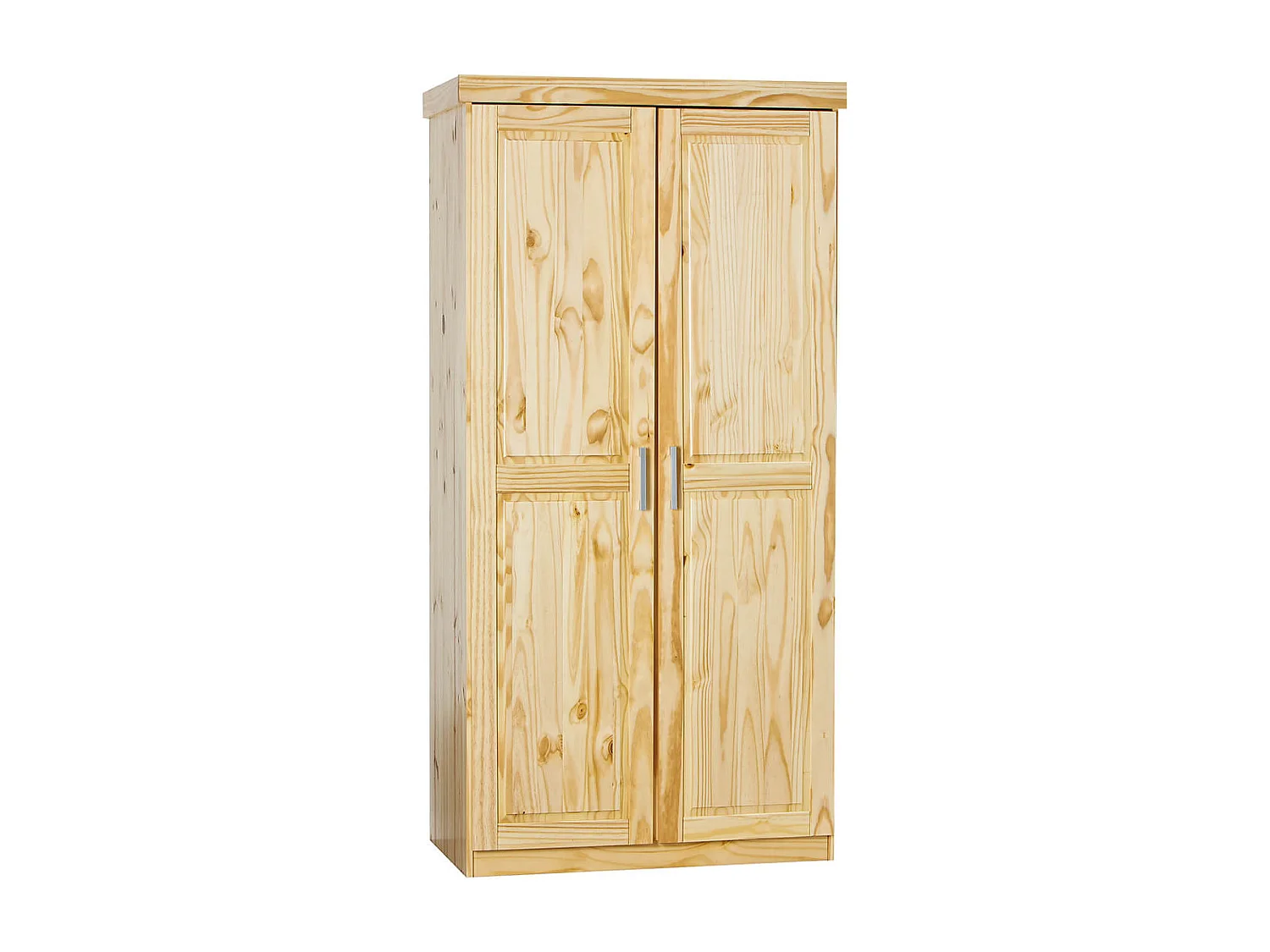 CALI - Armoire 2 Portes Bois Massif Naturel