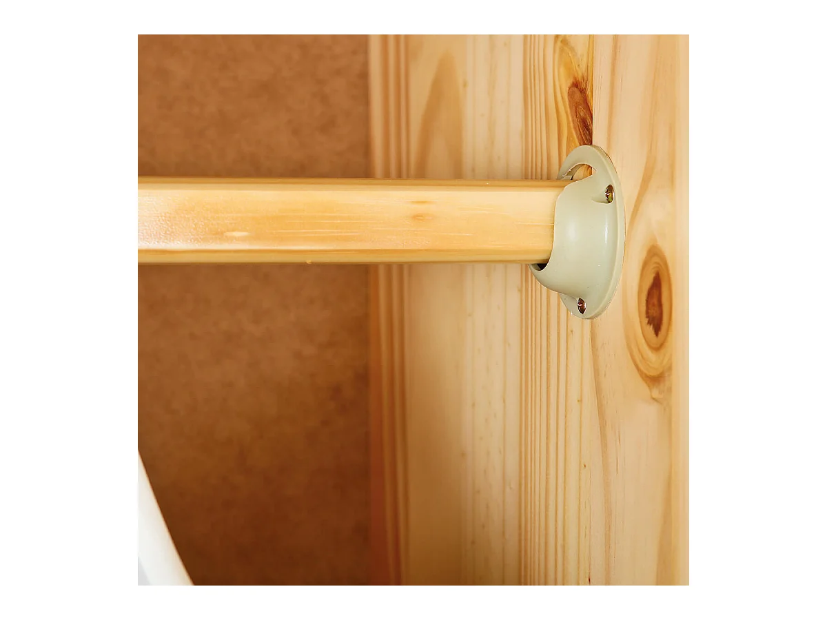 CALI - Armoire 2 Portes Bois Massif Naturel