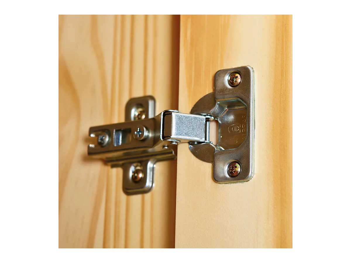 CALI - Armoire 2 Portes Bois Massif Naturel