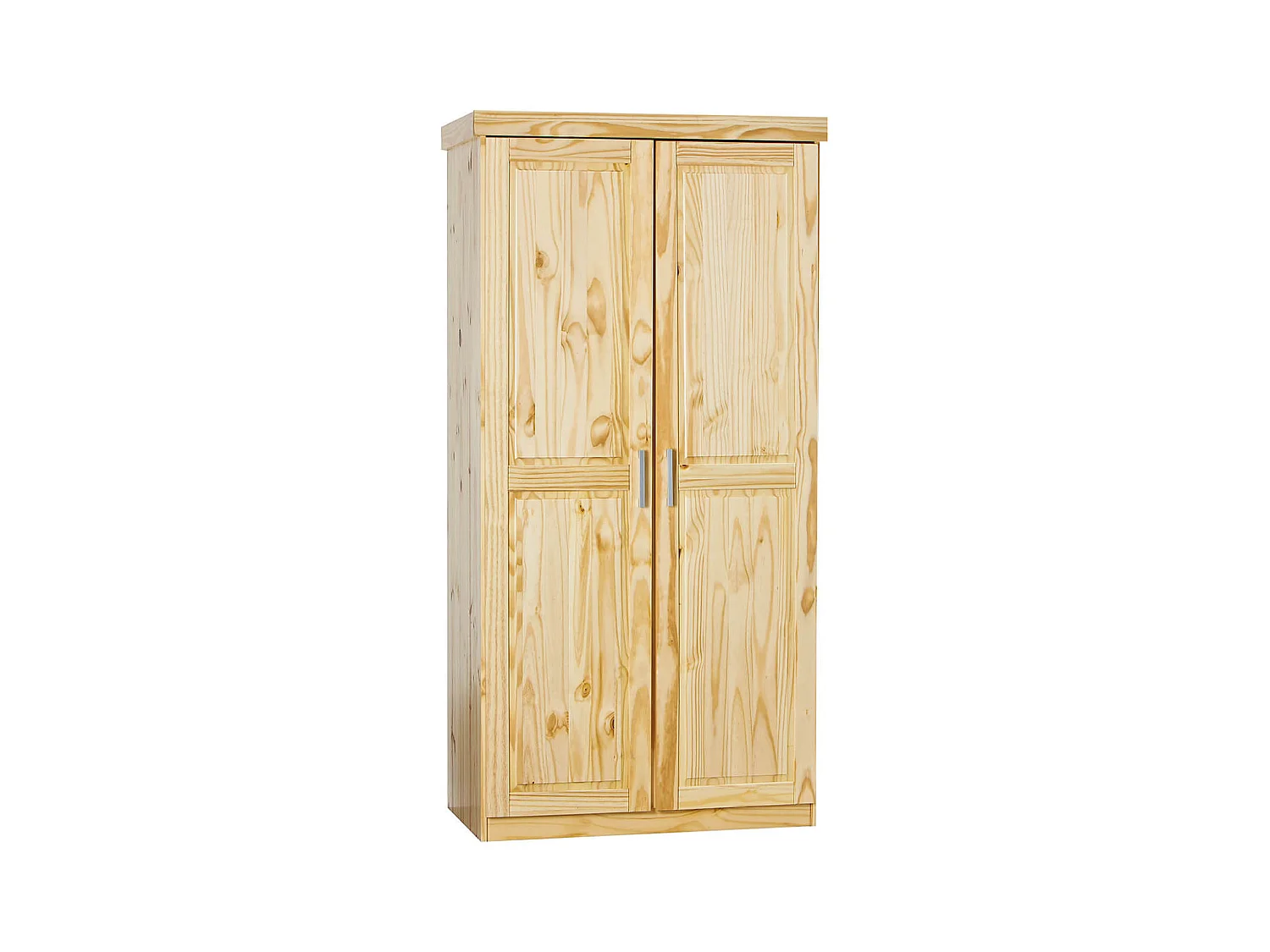 CALI - Armoire 2 Portes Bois Massif Naturel