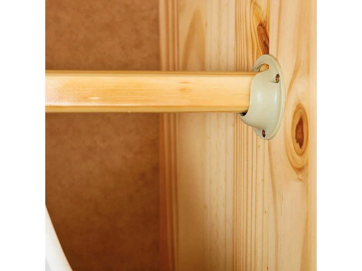 CALI - Armoire 2 Portes Bois Massif Naturel