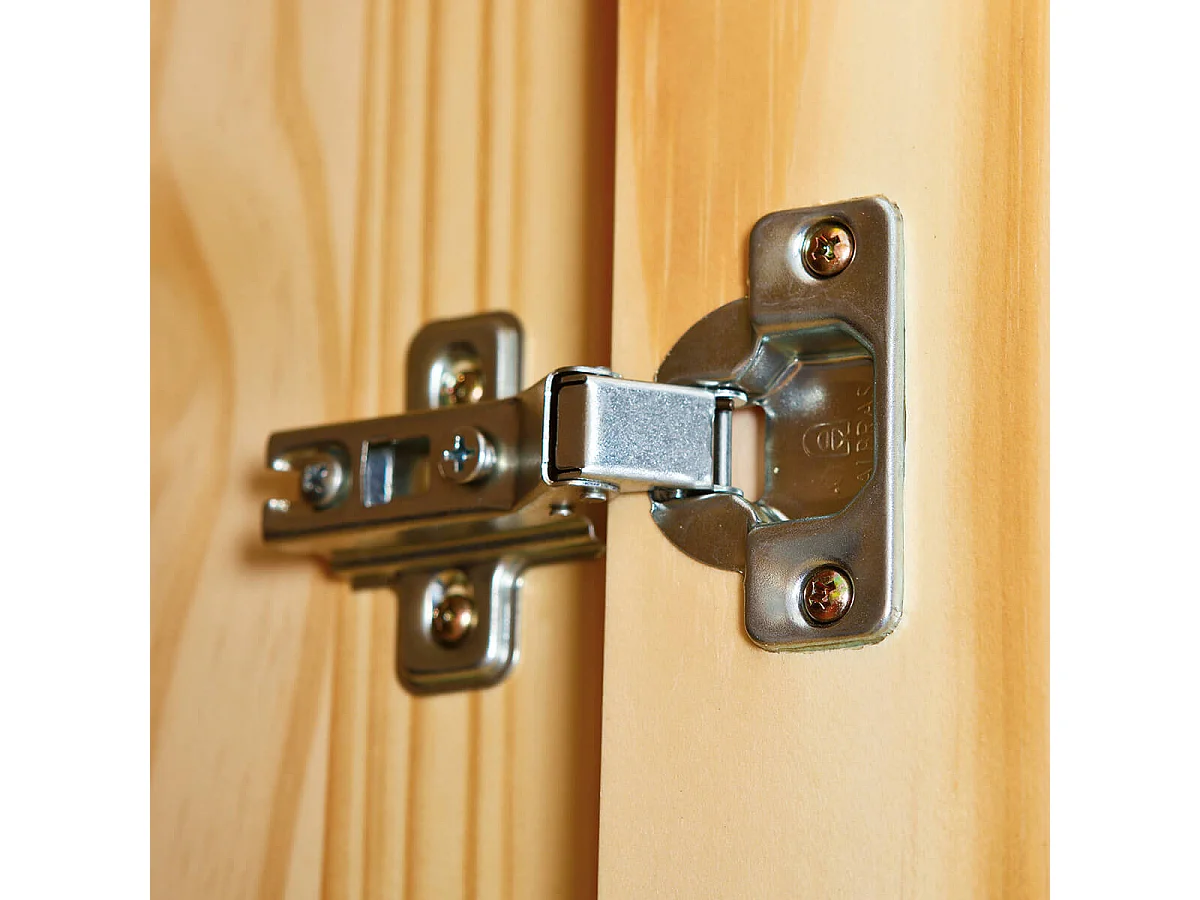 CALI - Armoire 2 Portes Bois Massif Naturel