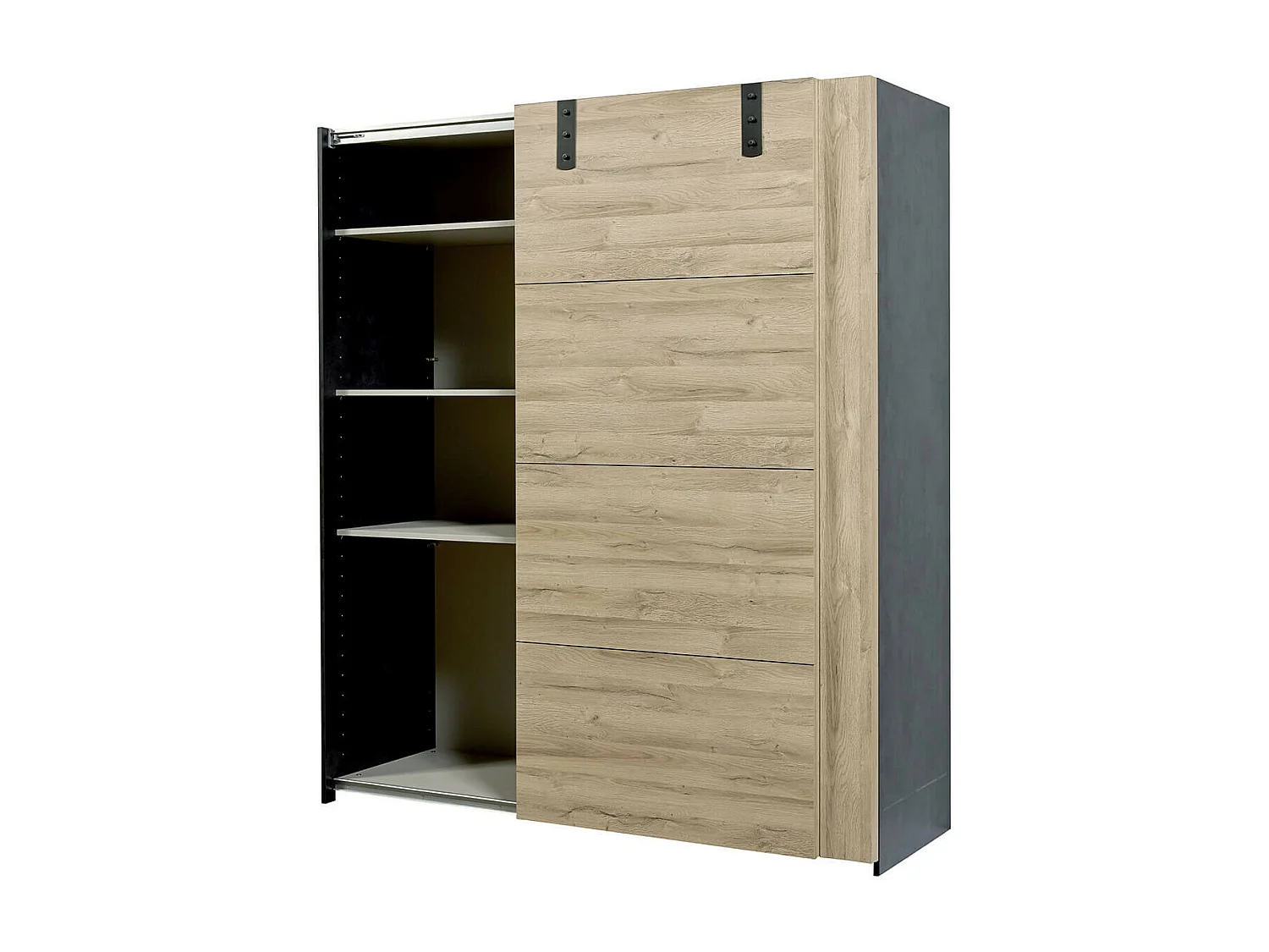 ELEOS - Armoire 2 Portes Coulissantes 188cm
